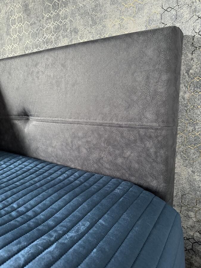 Matex Bedding Complete boxspring set Sonny 140x200; 2 x luxe gestoffeerde box 1 grote orthopedische pocketvering matras tegen rugklachten extra dik (25cm) Ultieme luxe gecombineerd met ongekend slaapcomfort strak gestoffeerd hoofdbord Oeko-Tex certifieert - Foto 2