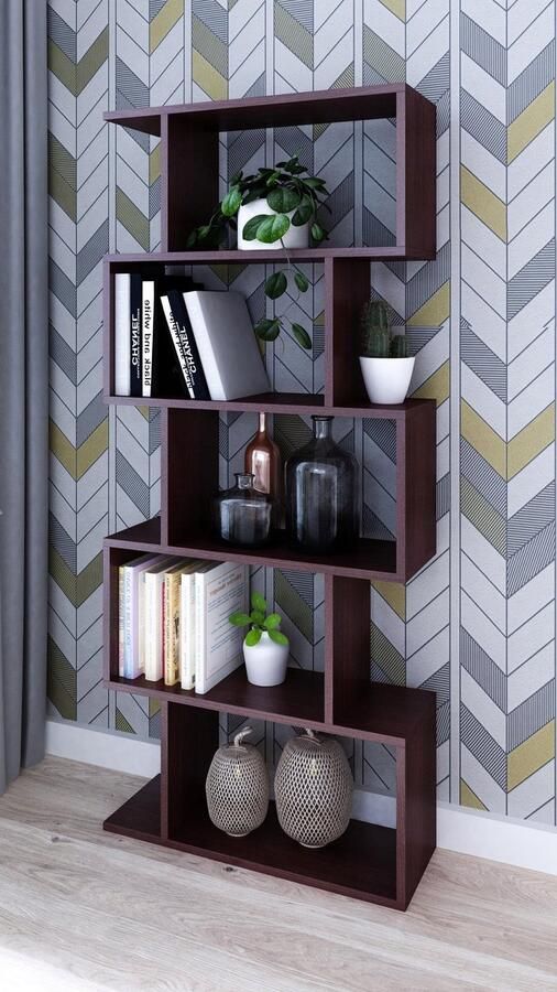 Matkam Boekenkast BASK Wenge open plank voor boeken