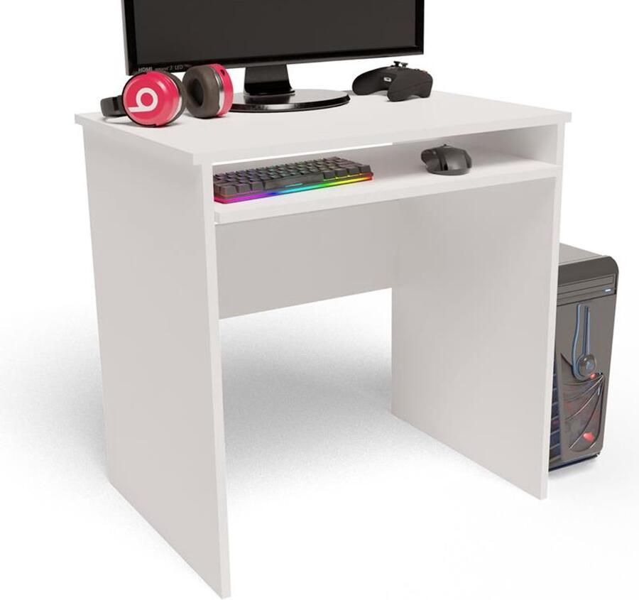 Matkam Bureau EX3 Wit Met toetsenbordplank