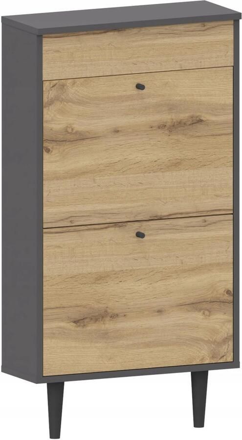 Matkam DOTTI 521 antraciet grafiet-tan schoenenkast met opbergruimte UFC