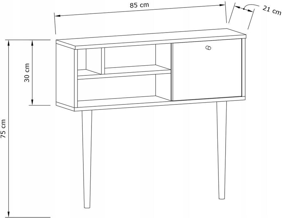 Matkam DOTTI console eik ambachtelijk voor gangkast sleutelrekje kleine snuisterijen