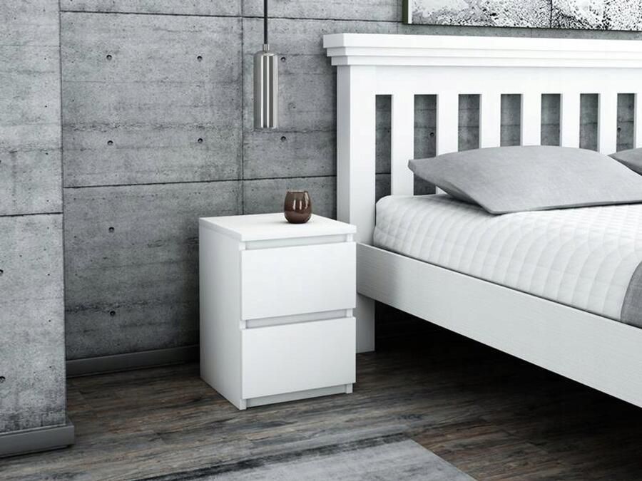 Matkam Nachtkastje EX3 Wit met 2 lades