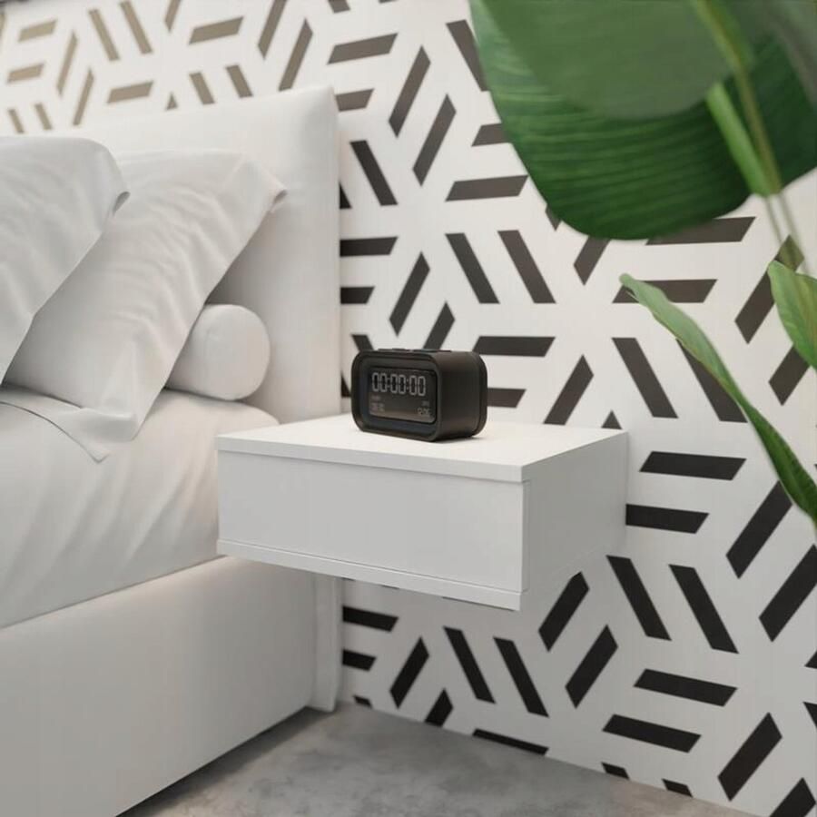 Matkam Nachtkastje EX3 Wit zwevend plank