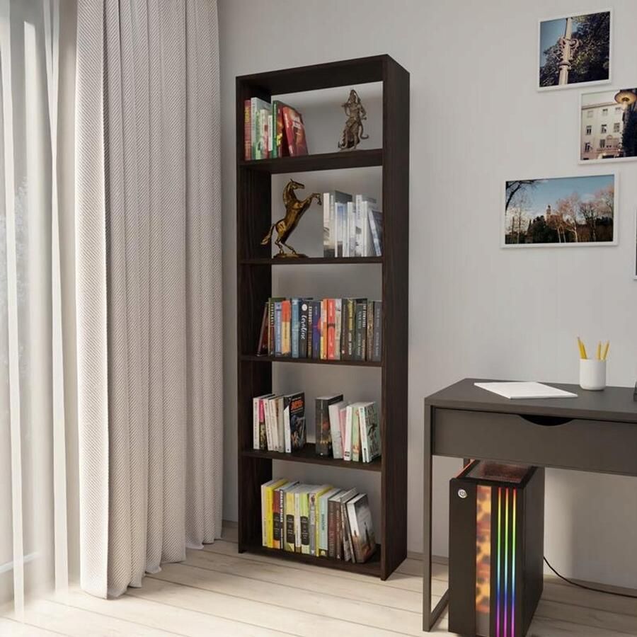 Matkam Open boekenkast Model 60 24 EX3 Wenge kleur