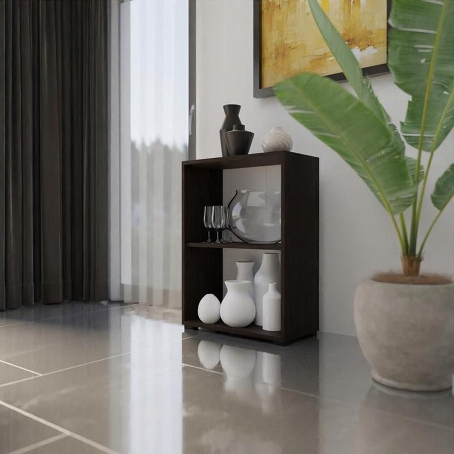 Matkam Open boekenkast Model 80 EX3 Wenge kleur