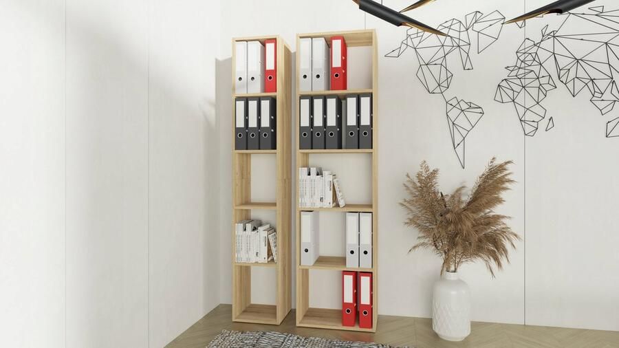 Matkam Open kantoorrek BODO DUAL R30O eik sonoma voor boeken en ordners UFC