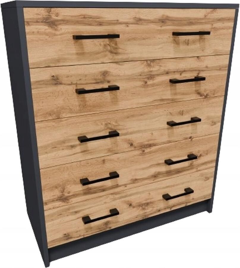 Matkam Schoenenkast 5S GRAFIT-WOTAN ruime antraciet kleur