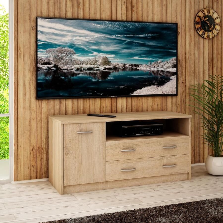 Matkam TV-meubel 1D2S Eiken Sonoma met lades