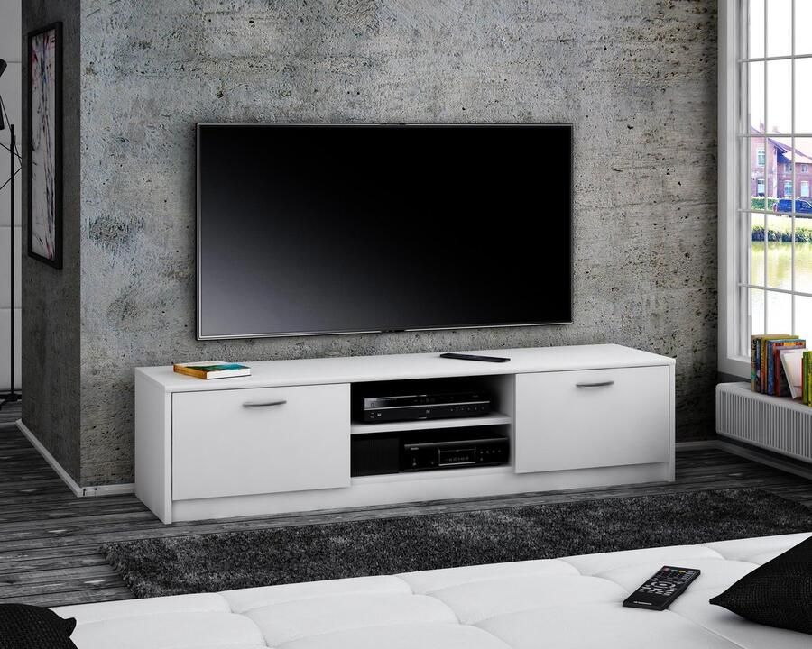 Matkam TV-meubel 2DC 160cm wit