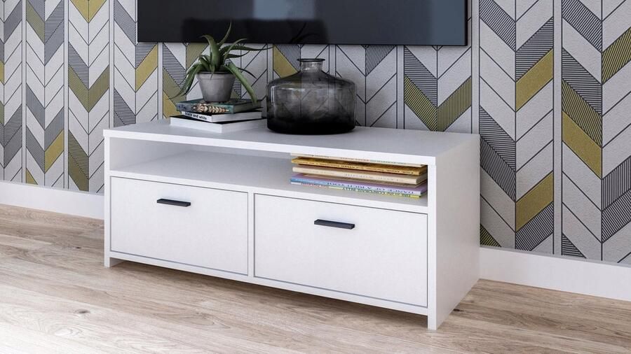 Matkam TV-meubel MILI wit 100cm kast rek