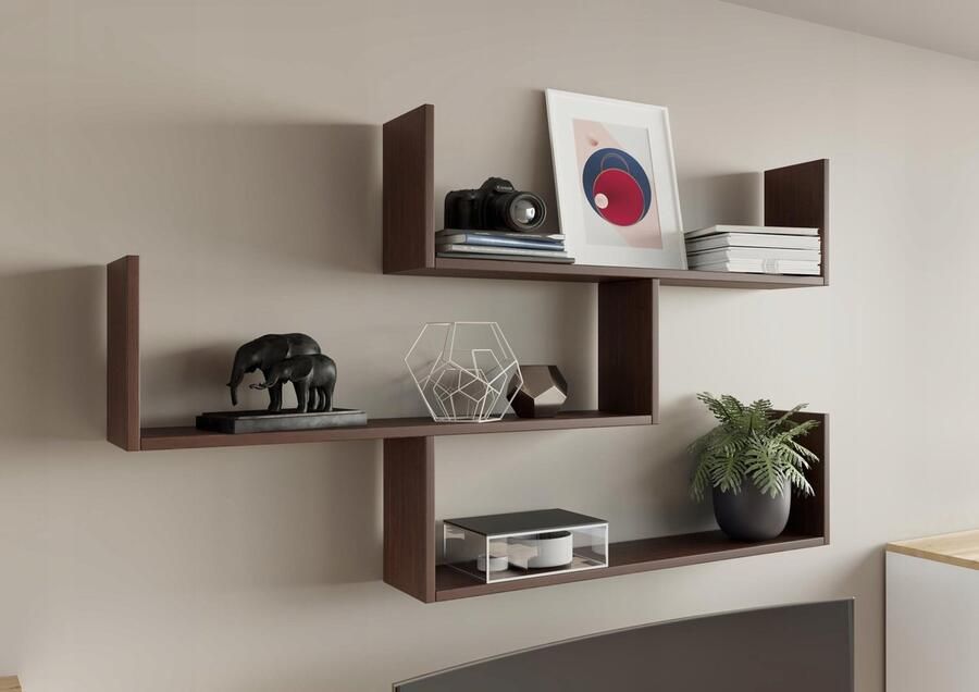 Matkam Wandplank THETA wengé voor foto's en boeken