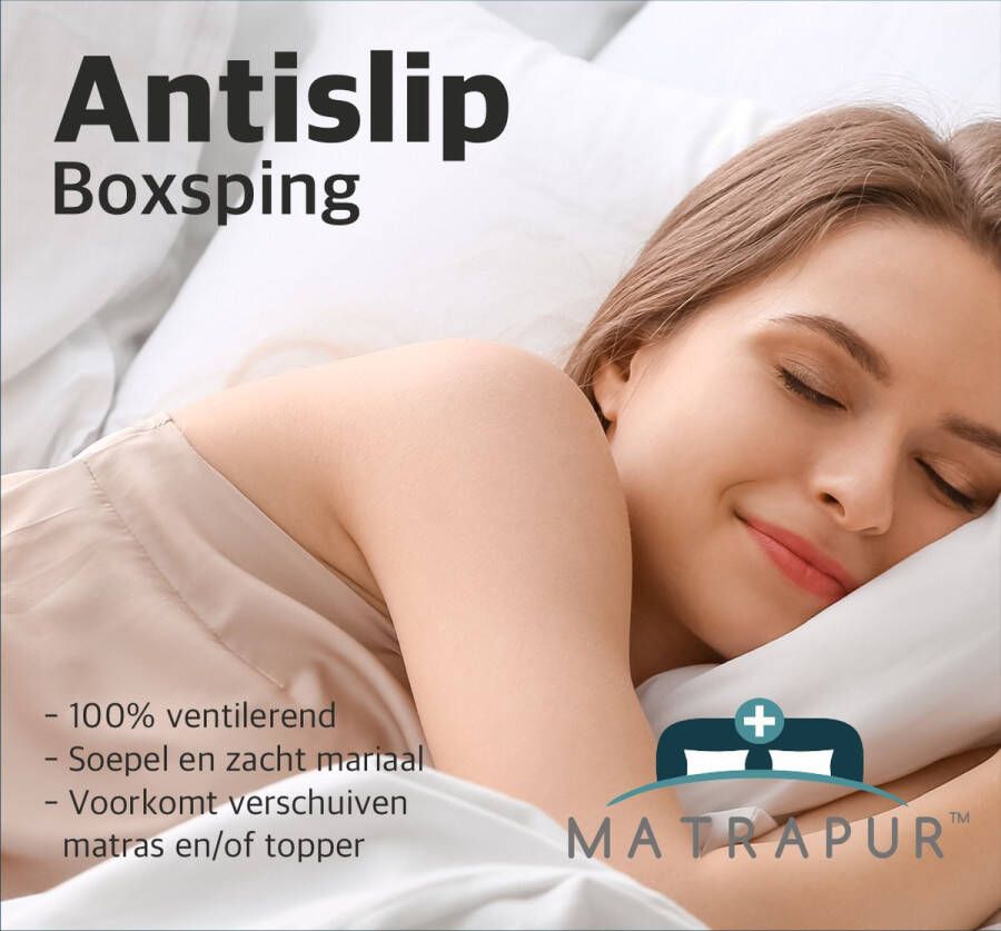 MATRAPUR Antislip Matrasonderlegger voor Boxspring Matrasbeschermer 140x170cm