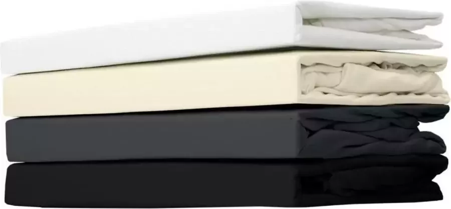 MatrasDirect Hoeslaken Boxspring Jersey 120x200 Ecru