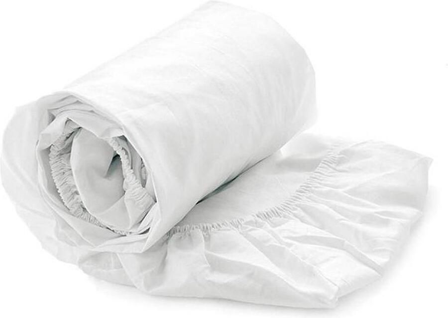 MatrasDirect Hoeslaken Percal Katoen Topdekmatras Wit 90x200 100% katoen Oeko-Tex gecertificeerd - Foto 2