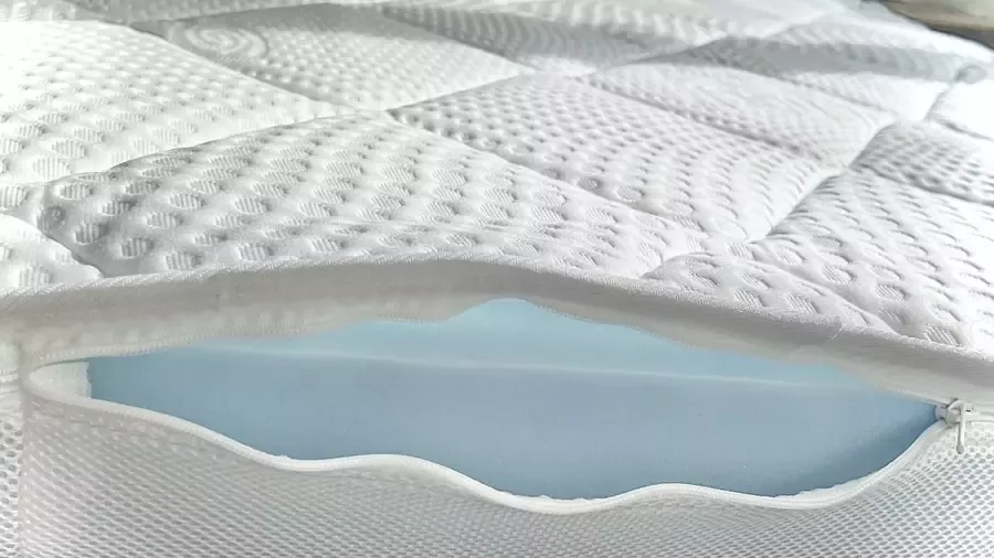 Matrassale Matras Topper 160x200 ( + SPLIT) Split Topper Hybride-foam Topdekmatras Topmatras Afneembaar hoes Tencel Wit