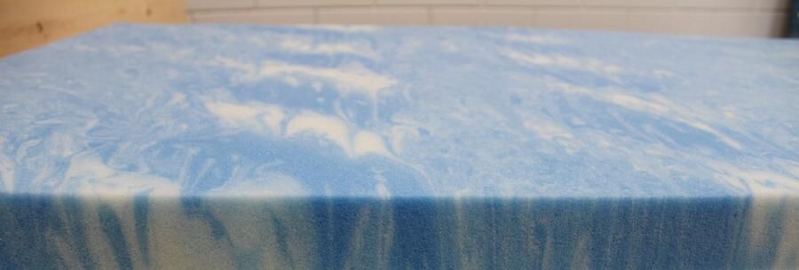 Matrassies Ergo-GEL topdekmatras GEL topper eenpersoons 90x200 totale dikte 8cm 6 cm gel laag SG50 Tijk wasbaar op 60 graden gewatteerd met 400 g m² Thermostar