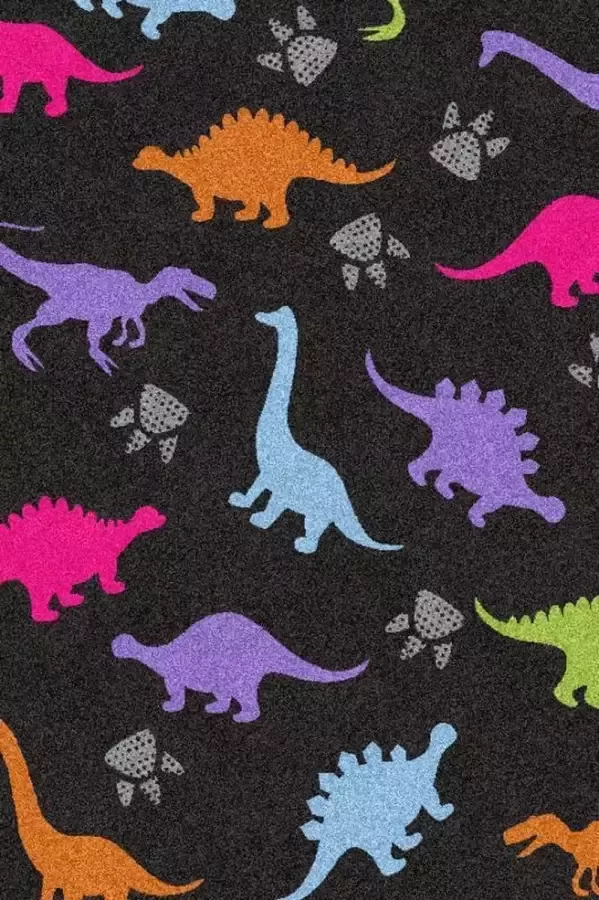 MatStyles Mat Vloermat Vloerkleed Tapijt Kind Kinderkamer Dino Wasbaar Antislip 50 x 75 cm