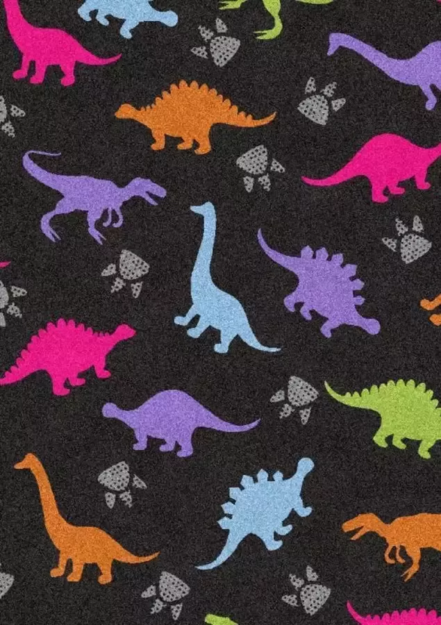 MatStyles Mat Vloermat Vloerkleed Tapijt Kind Kinderkamer Dino Wasbaar Antislip 60 x 85 cm