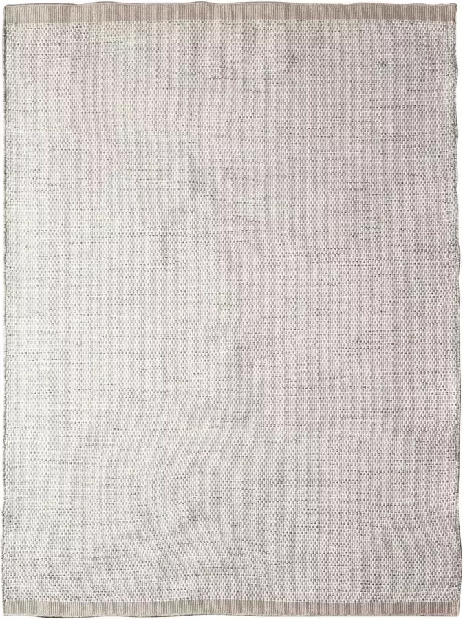 Matta Scandi Grey White Rond Vloerkleed 200 rond Laagpolig Rond Structuur Tapijt Modern Beige Grijs - Foto 1