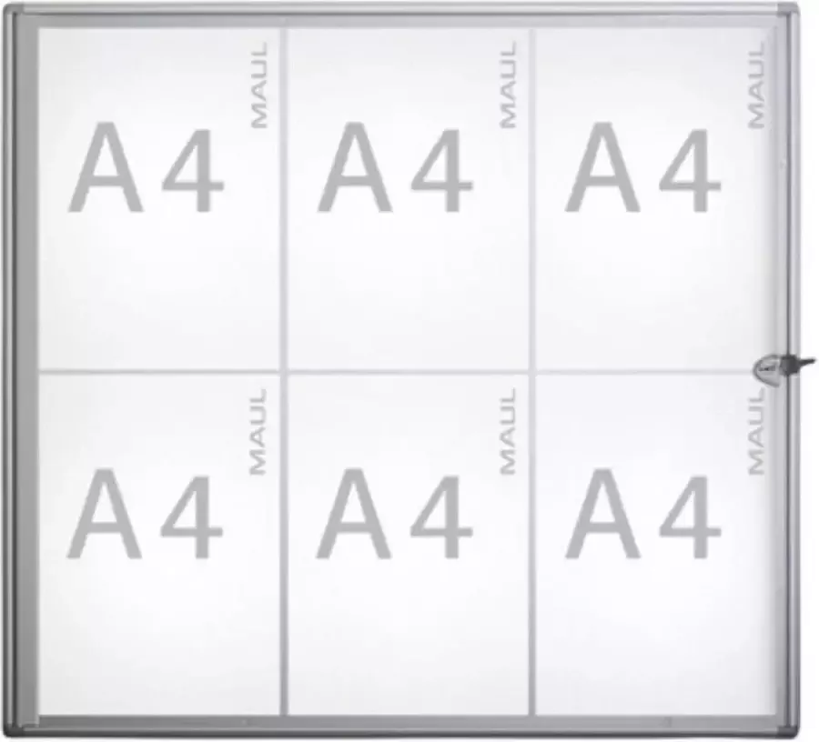 MAUL extraslim Vitrine zilver 6 x A4 1 stuk 3.1 x 71 x 65.1 cm - Foto 2