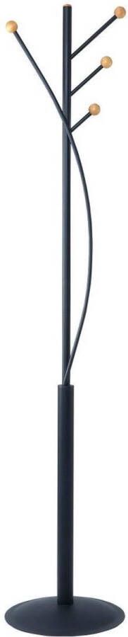 MAUL aura Kapstok 4 haak standvoet zwart 1 stuk Ø 38.5 x 179.5 cm