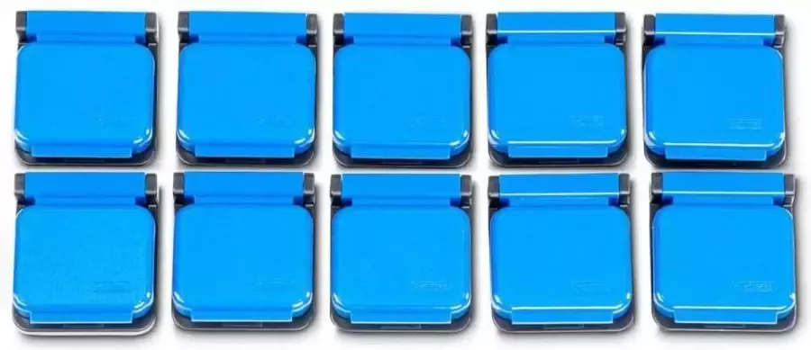 Maul Klemboy magnetisch zelfklevend blauw 10 stuks