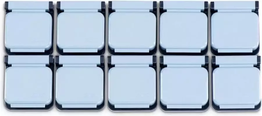 Maul Klemboy magnetisch zelfklevend grijs 10 stuks