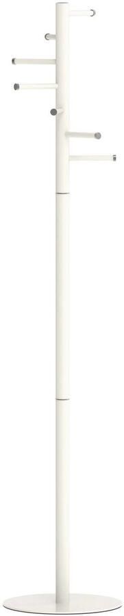 MAUL kapstok Caurus metaal hoogte 177 cm 7 ophangrails wit RAL9010
