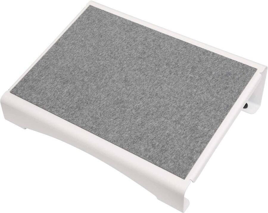 MAUL flair Voetensteun 40 x 30 cm naaldvilt wit metaal 1 stuk