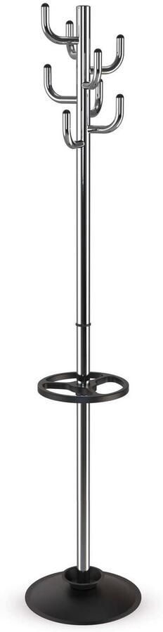 MAUL Kapstok polaris chrome 8 haak standvoet 177 cm zilver