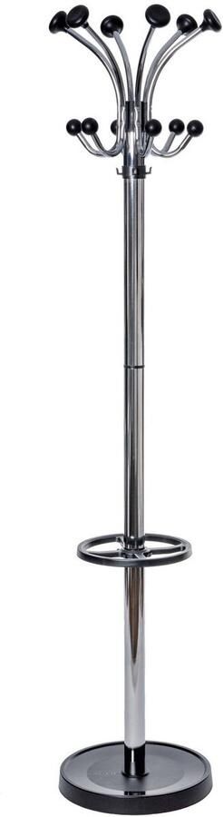MAUL nubis Kapstok chrome 20 haak standvoet zilver 1 stuk Ø 40 x 177.5 cm