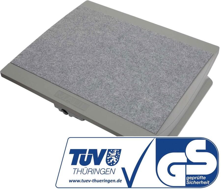 MAUL pro Voetensteun ergonom en verwarmd 45 x 39 cm naaldvilt kunststof 1 stuk