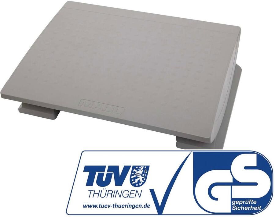 MAUL pro Voetensteun ergonomisch 45 x 39 cm grijs kunststof 1 stuk