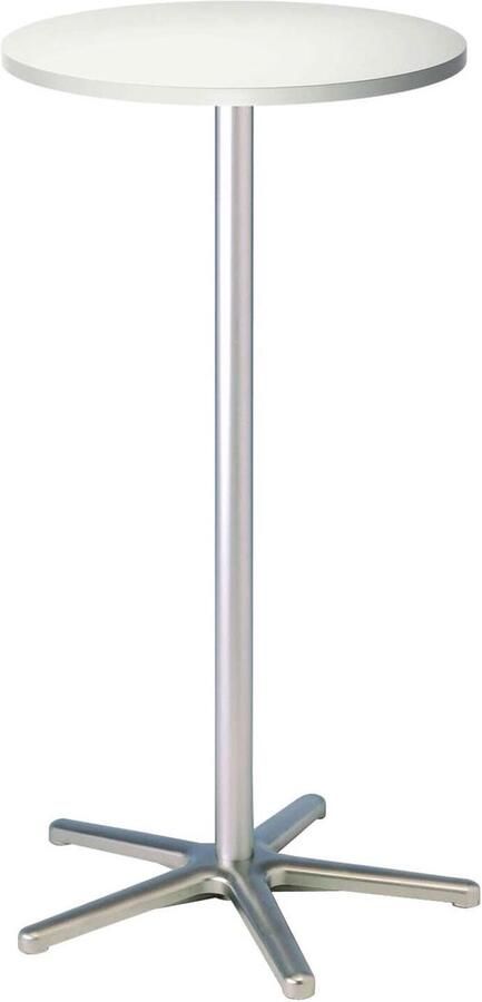 MAUL Statafel rond stervoet wit metaal 1 stuk Ø 60 x 109.5 cm