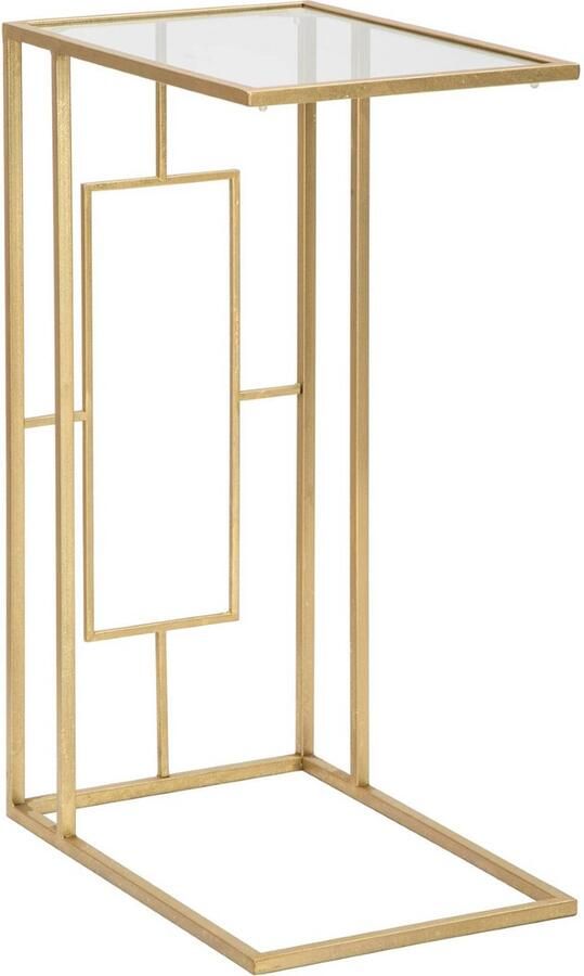 Mauro Ferretti Geometrische banktafel in goud metaal