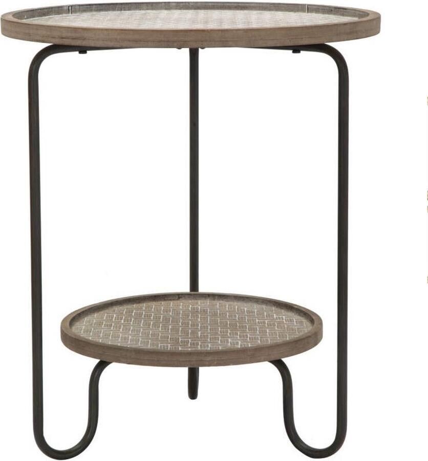 Mauro Ferretti Arex Ronde tafel in veelkleurig metaal met plank