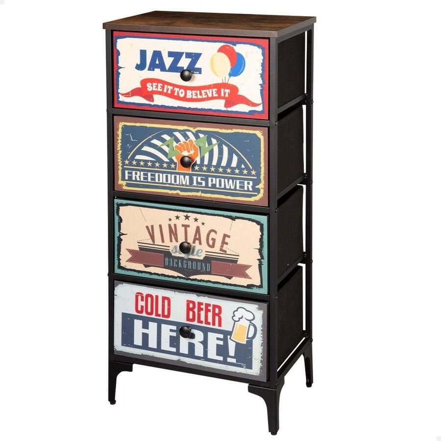 Max Home Ladenkast Vintage 45 x 98 x 30 cm