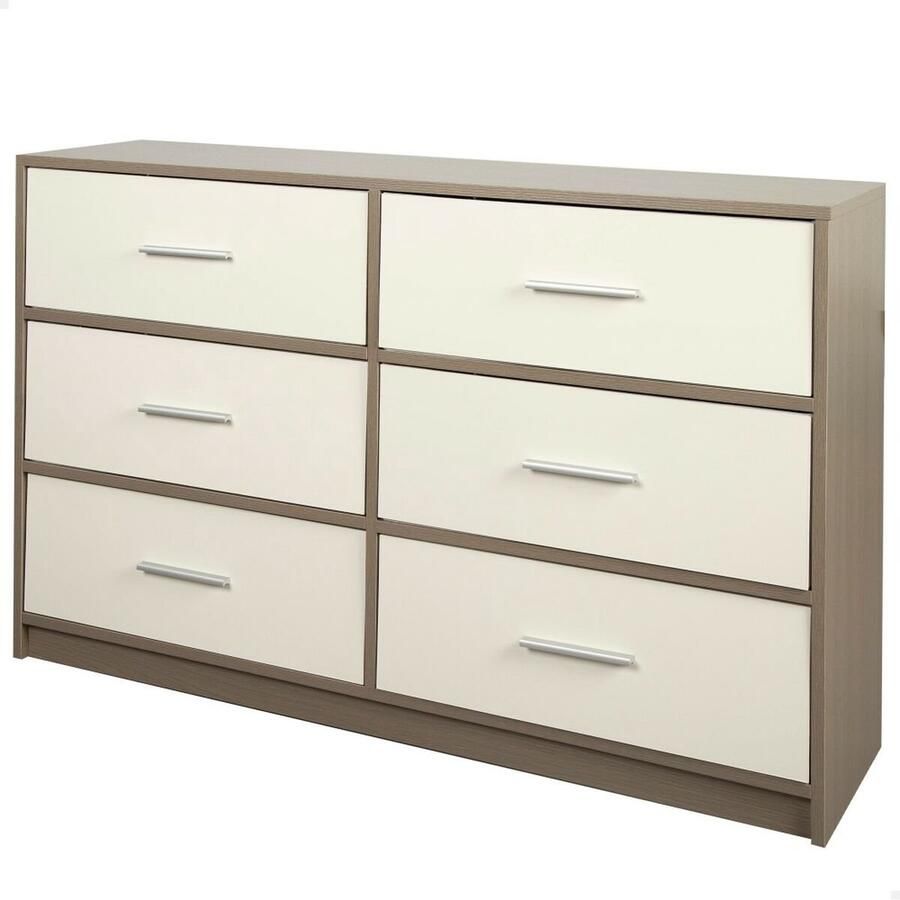 Max Home Ladenkast Wit Grijs Modern 114 x 70 x 30 cm