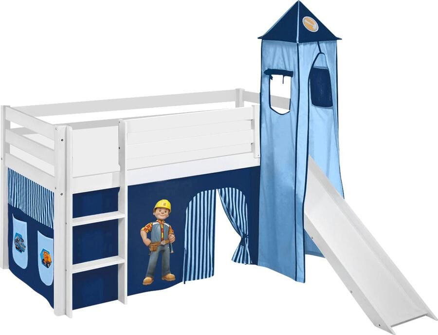 Maxbedden Halfhoogslaper JELLE Bob de bouwer met toren