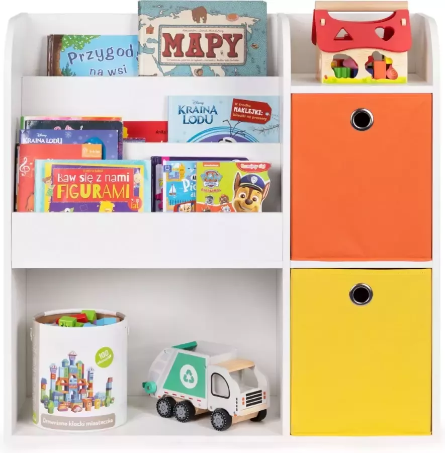 Maxenza Kids ZKB-02A Kleurrijke kinderkamer opbergmeubel met thema boekenkast Opbergkast en modulair opbergsysteem