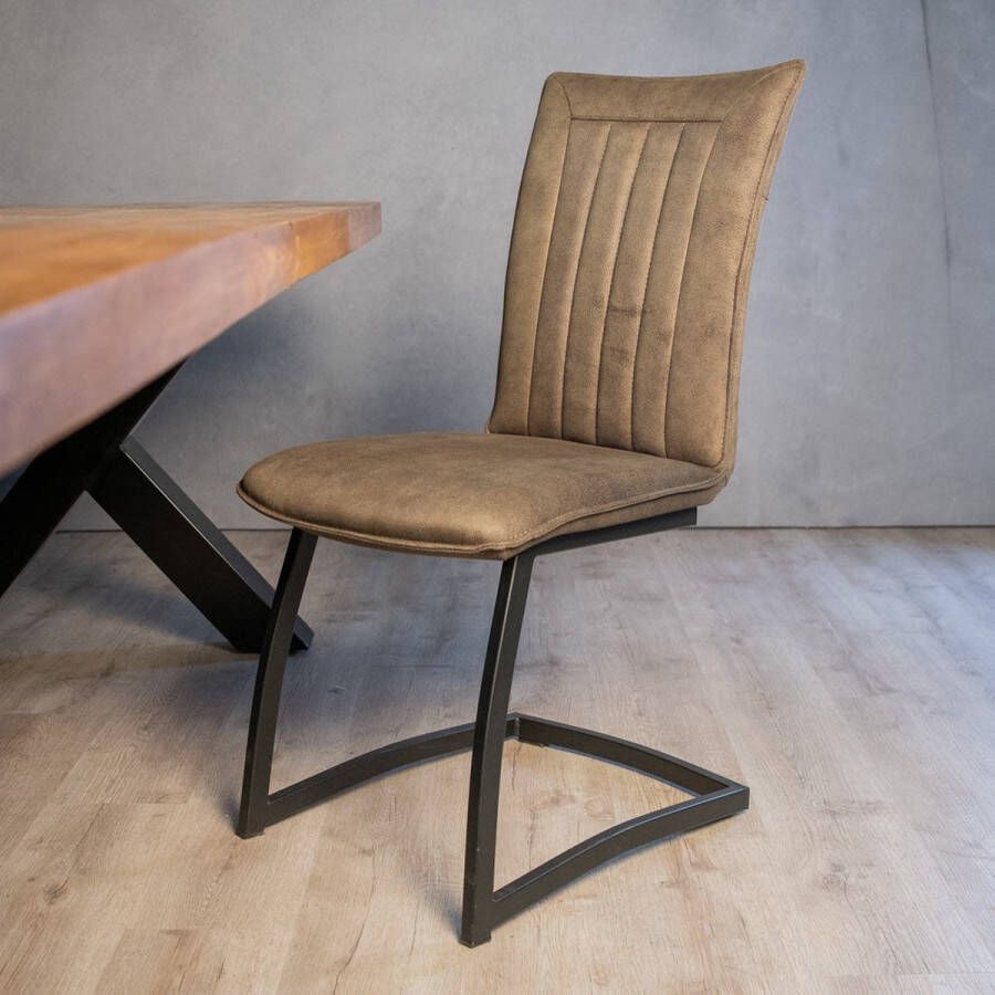 Maxfurn Eetkamerstoel Amara Army Moss