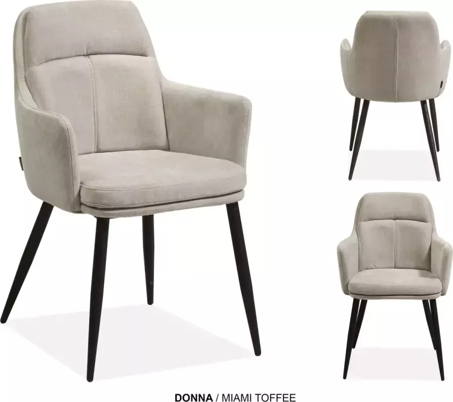 MX Sofa Eetkamer stoel Donna Toffee - Foto 2
