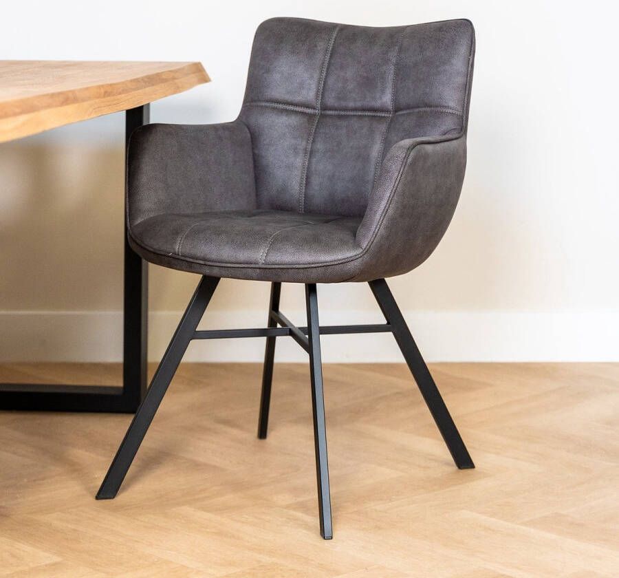 Maxfurn Eetkamerstoel Marcon Antraciet