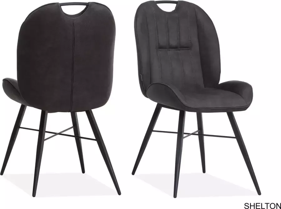 Maxfurn Eetkamerstoel Shelton Antraciet
