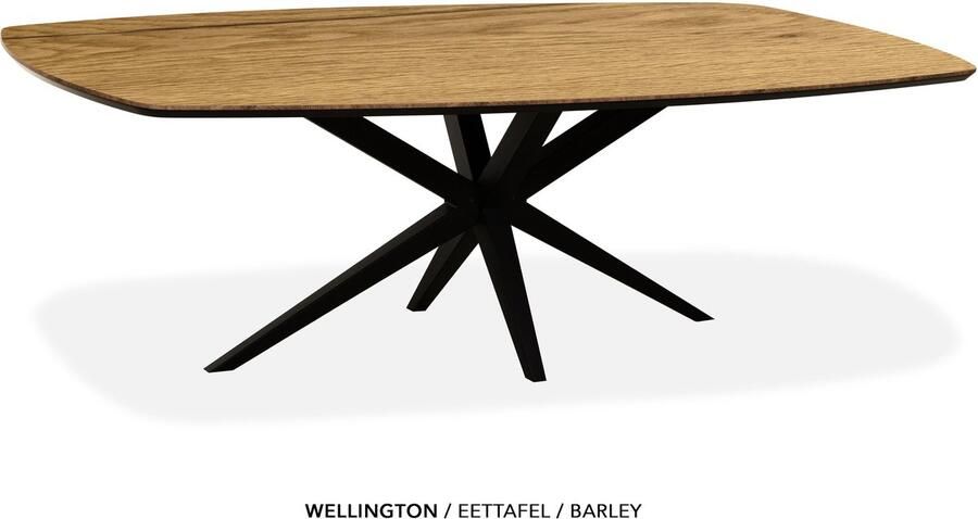 Maxfurn Deens ovale eettafel 275x130cm met verjongde rand Zeer krasvast Barley