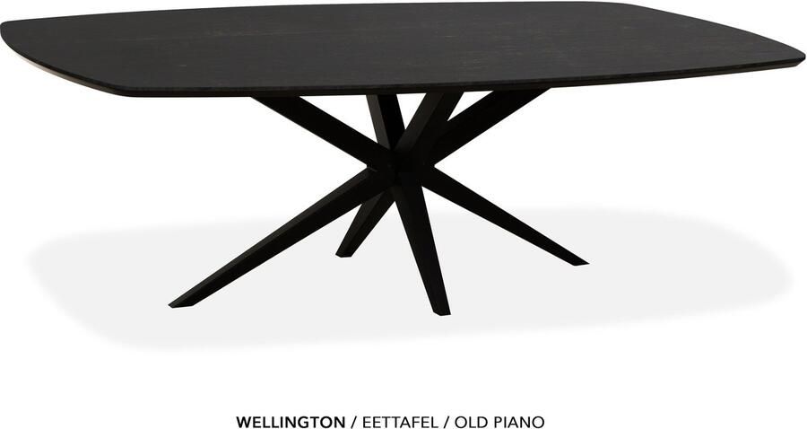 Maxfurn Deens ovale eettafel 160x92cm met verjongde rand Zeer krasvast Old piano