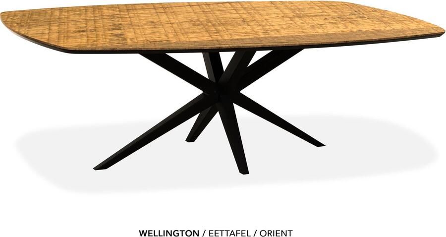 Maxfurn Deens ovale eettafel 275x130cm met verjongde rand Zeer krasvast Orient