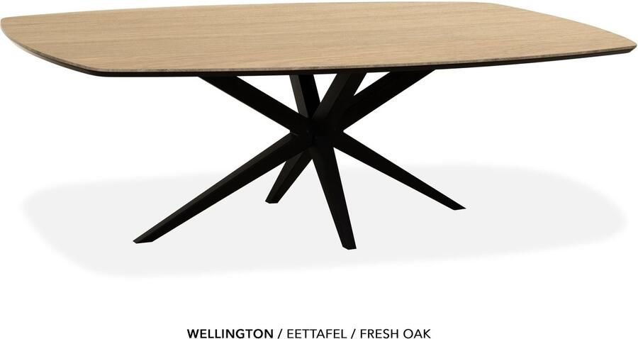 Maxfurn Deens ovale eettafel 275x130cm met verjongde rand Zeer krasvast Fresh oak