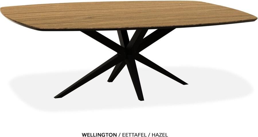 Maxfurn Deens ovale eettafel 275x130cm met verjongde rand Zeer krasvast Hazel