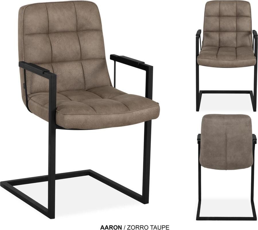 Maxfurn MX Sofa Eetkamer stoel Aaron Taupe